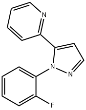 2-(1-(2-fluorophenyl)-1H-pyrazol-5-yl)pyridine Struktur