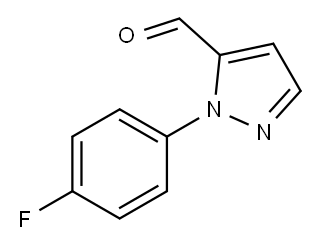 1-(4-fluorophenyl)-1H-pyrazole-5-carbaldehyde Struktur