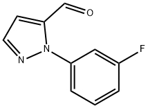 1-(3-fluorophenyl)-1H-pyrazole-5-carbaldehyde Struktur