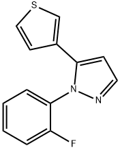 1-(2-fluorophenyl)-5-(thiophen-3-yl)-1H-pyrazole Struktur