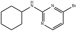 (4-溴嘧啶-2-基)环己基胺 结构式