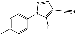 5-fluoro-1-p-tolyl-1H-pyrazole-4-carbonitrile Struktur