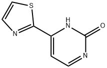 4 - (2-噻唑基)嘧啶2 -醇 结构式