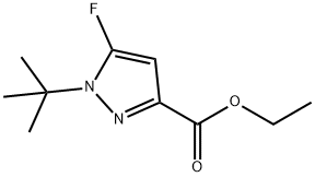 ethyl 1-tert-butyl-5-fluoro-1H-pyrazole-3-carboxylate Struktur