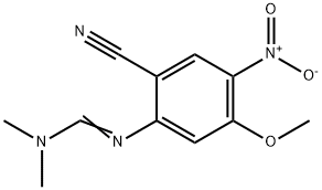 N' - (2 -氰基- 5 -甲氧基- 4 -硝基苯基)- N,N -二甲基甲酰胺,1269400-04-5,结构式