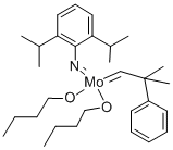 2,6-ジイソプロピルフェニルイミドネオフィリデンモリブデン(VI)ビス(T-ブトキシド) 化学構造式