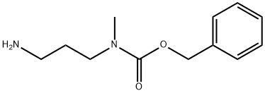 N-苄氧羰基-N-甲基-1,3-丙二胺, 126955-77-9, 结构式