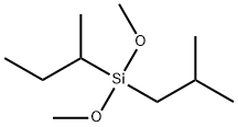 sec-Butyl-(isobutyl)-dimethoxysilane 化学構造式