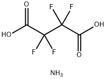 テトラフルオロこはく酸アンモニウム 化学構造式