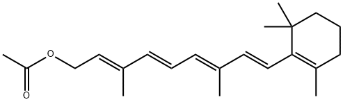 维生素 A 醋酸酯, 127-47-9, 结构式