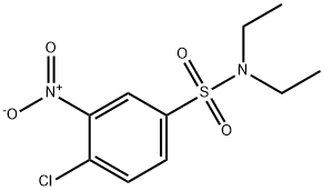 4-氯-N,N-二乙基-3-硝基苯磺酰胺,127-53-7,结构式