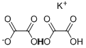potassium trihydrogen dioxalate , 127-96-8, 结构式