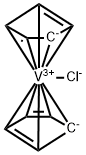 BIS(CYCLOPENTADIENYL)VANADIUM(III) CHLO& Structure