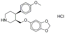 rac-trans-4-Desfluoro-4-methoxy Paroxetine Hydrochloride Structure