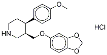 rac-trans-4-Desfluoro-4-methoxy Paroxetine Hydrochloride Struktur