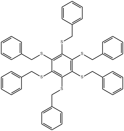 HEXAKIS(BENZYLTHIO)BENZENE Struktur