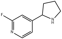 2-Fluoro-4-(2-pyrrolidinyl)pyridine Structure