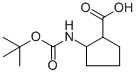 2-TERT-BUTOXYCARBONYLAMINO-CYCLOPENTANECARBOXYLIC ACID Structure