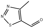 4-メチル-1,2,3-チアジアゾール-5-カルボキシアルデヒド 化学構造式