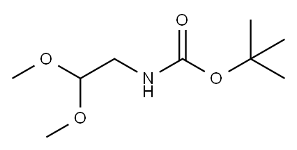 Carbamic acid, (2,2-dimethoxyethyl)-, 1,1-dimethylethyl ester (9CI) Struktur