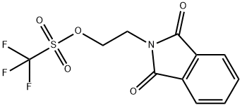 Methanesulfonic acid, trifluoro-, 2-(1,3-dihydro-1,3-dioxo-2H-isoindol-2-yl)ethyl ester 化学構造式