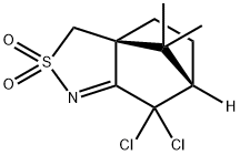 (3aS,6S)-7,7-Dichloro-4,5,6,7-tetrahydro-8,8-diMethyl-3H-3a,6-Methano-2,1-benzisothiazole 2,2-Dioxide Struktur