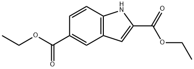 2,5-インドールジカルボン酸ジエチル 化学構造式