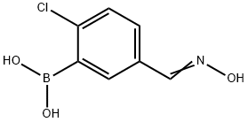 2-Chloro-5-(hydroxyiMinoMethyl)phenylboronic acid Structure