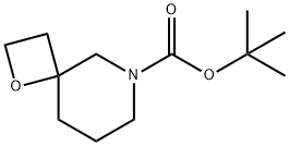 3-オキサ-8-アザスピロ[3.5]ノナン-8-カルボン酸TERT-ブチルエステル 化学構造式