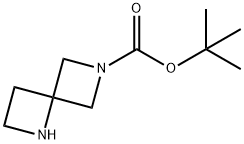 1,6-二氮杂螺[3.3]庚烷-6-甲酸叔丁酯, 1272412-72-2, 结构式