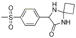 7-[4-(Methylsulfonyl)phenyl]-5,8-diazaspiro[3.4]octan-6-one Struktur