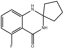 5-Fluorospiro[1,2,3,4-tetrahydroquinazoline-2,1'-cyclopentane]-4-one Struktur