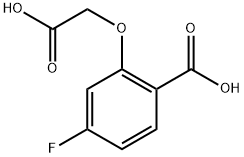 2-(羧基甲氧基)-4-氟苯甲酸, 1272756-12-3, 结构式