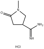 1-Methyl-2-oxopyrrolidine-4-carboxaMidine Hydrochloride Structure