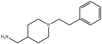 1-[1-(2-フェニルエチル)ピペリジン-4-イル]メタンアミン 化学構造式
