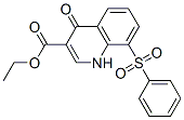 3-Quinolinecarboxylic  acid,  1,4-dihydro-4-oxo-8-(phenylsulfonyl)-,  ethyl  ester Struktur