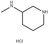 3-(メチルアミノ)ピペリジン二塩酸塩 化学構造式