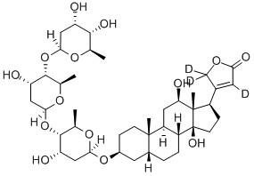 ジゴキシン-D3 化学構造式