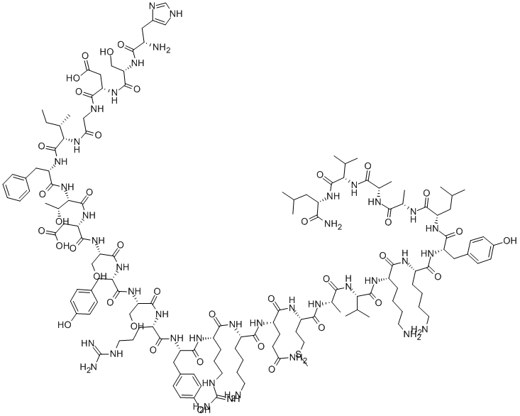 PACAP-27 (ヒト, マウス, ヒツジ, ブタ, ラット) 化学構造式