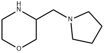 3-(1-吡咯烷基甲基)-吗啉盐酸盐 结构式