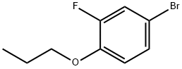 4-ブロモ-2-フルオロ-1-(N-プロポキシ)ベンゼン 化学構造式