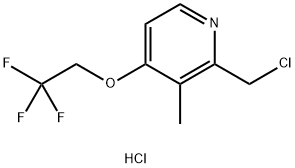2-Chloromethyl-3-methyl-4-(2,2,2-trifluoroethoxy)pyridine hydrochloride Struktur