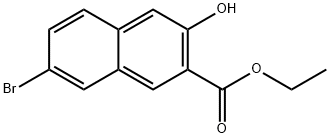 Ethyl 7-bromo-3-hydroxy-2-naphthoate Struktur