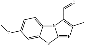 7-METHOXY-2-METHYLIMIDAZO[2,1-B]BENZOTHIAZOLE-3-CARBOXALDEHYDE Structure