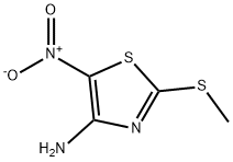 4-アミノ-2-メチルチオ-5-ニトロチアゾール 化学構造式