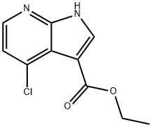 4-氯-1H-吡咯并[2,3-B]吡啶-3-羧酸乙酯,1273577-20-0,结构式