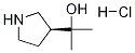 (S)-2-(3-Pyrrolidinyl)-2-propanol Hydrochloride Structure