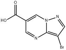 3-BroMopyrazolo[1,5-a]pyriMidine-6-carboxylic acid Structure