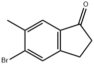 5-溴-6-甲基-2,3-二氢-1H-茚-1-酮, 1273655-83-6, 结构式