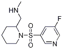 1-(1-(5-fluoropyridin-3-ylsulfonyl)piperidin-2-yl)-N-MethylMethanaMine Structure